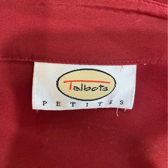 Talbots Button Down Silk Blouse EUC - Picture 9 of 9